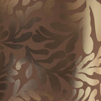 Thumbnail for Coral Leaf Wallpaper in Caramel with Gold Foil