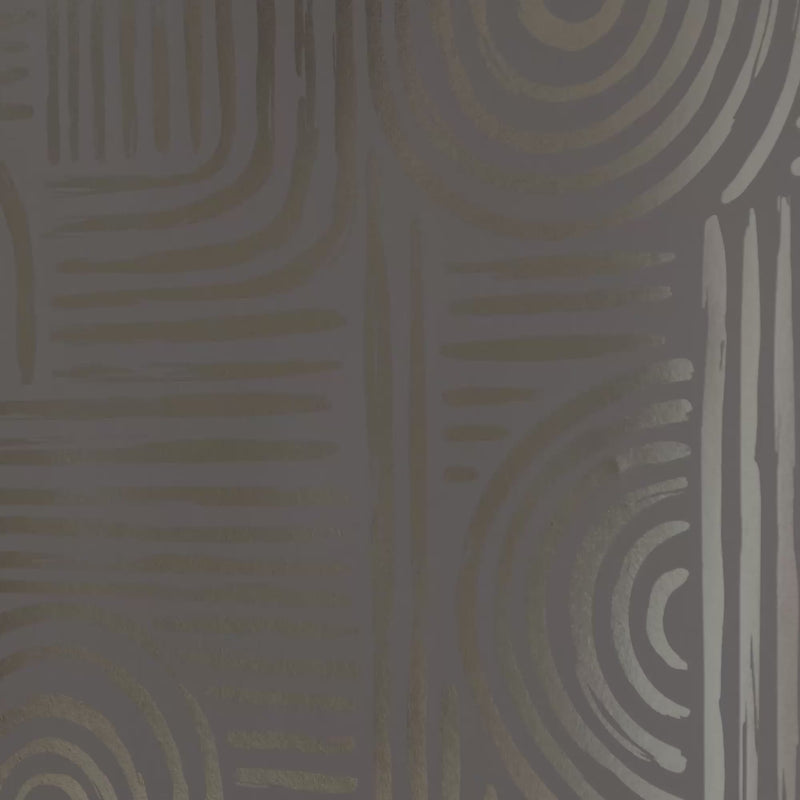 Thumbnail for Raffia Curve Wallpaper in Grey with Gold Foil