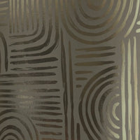 Thumbnail for Raffia Curve Wallpaper in Sage Green with Gold Foil