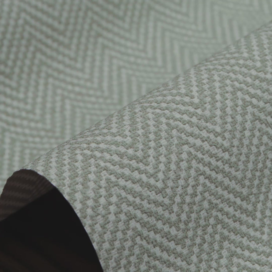 Woven Herringbone Wallpaper in Sage