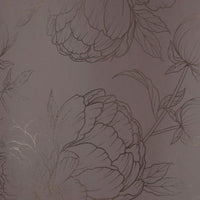 Thumbnail for Flora Wallpaper in Grey with Gold Foil