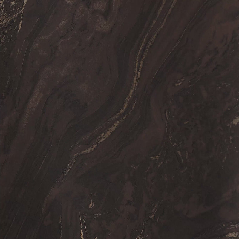 Thumbnail for Gold Marble Wallpaper in Chocolate with Gold Foil